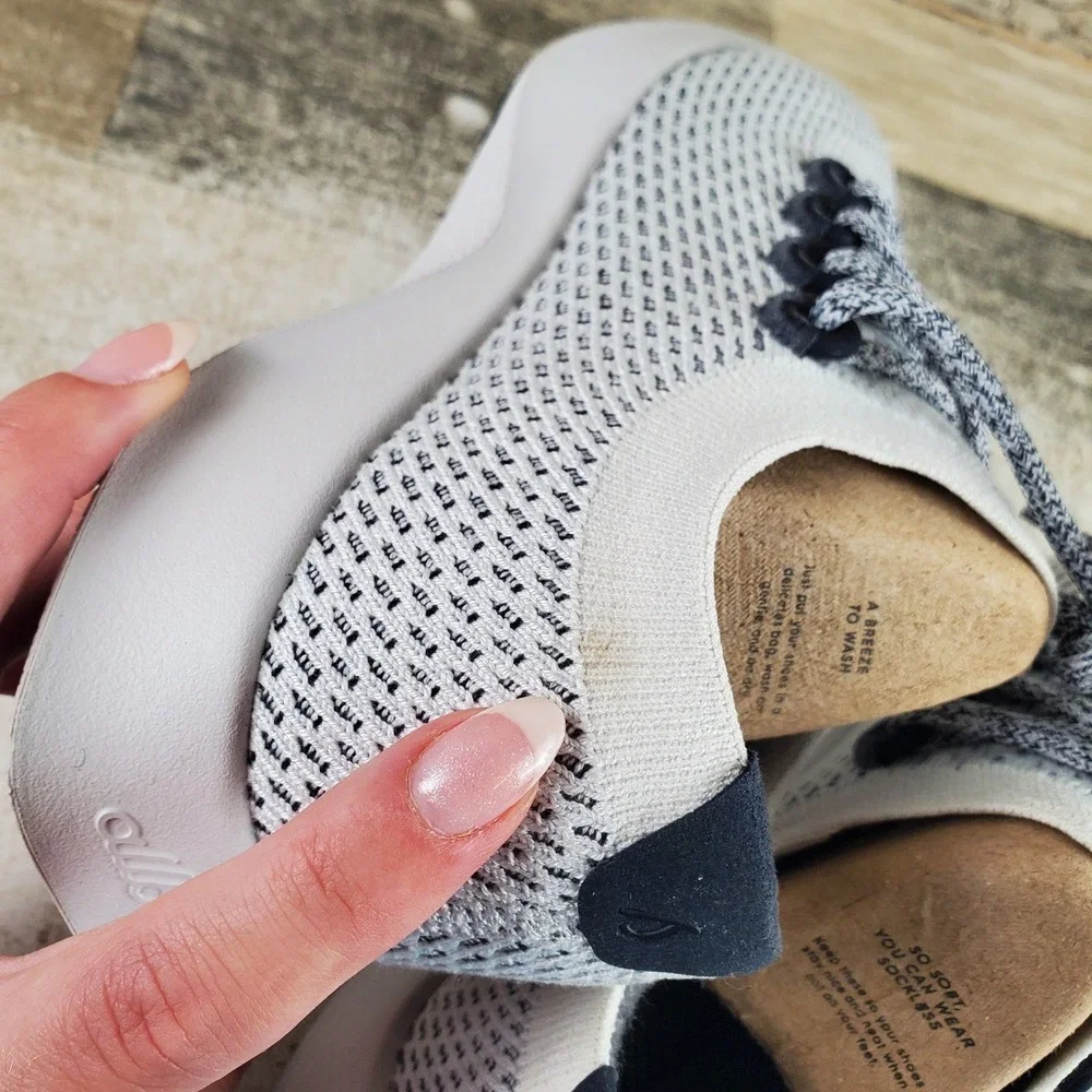 Allbirds Tree Dasher 1 Womens Shoes Sz 6 W Freeze Light Gray Lace Up Sneakers